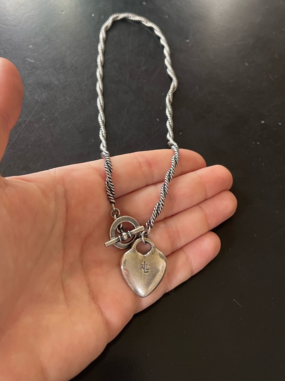 Ralph Lauren Heart Toggle Necklace